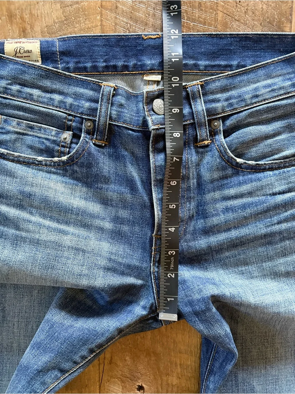 Men’s J Crew 484 Extra Slim Fit  Medium Wash Japanese Denim 100% Cotton 28x32